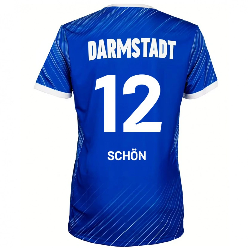 Danxen Kinder Lars Schön #12 Blau Weiß Heimtrikot Trikot 2024/25 T-Shirt Schweiz