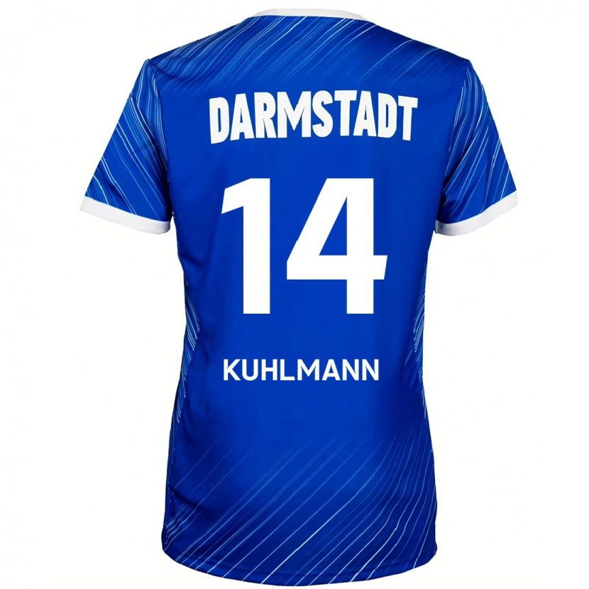 Danxen Kinder Marcel Kuhlmann #14 Blau Weiß Heimtrikot Trikot 2024/25 T-Shirt Schweiz