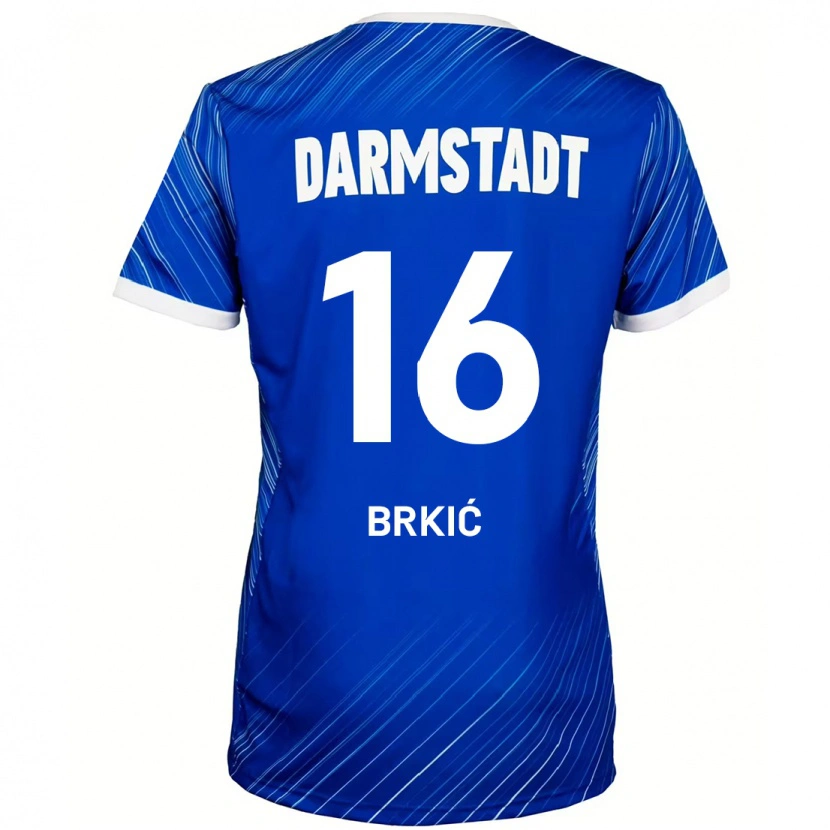 Danxen Kinder Amar Brkić #16 Blau Weiß Heimtrikot Trikot 2024/25 T-Shirt Schweiz