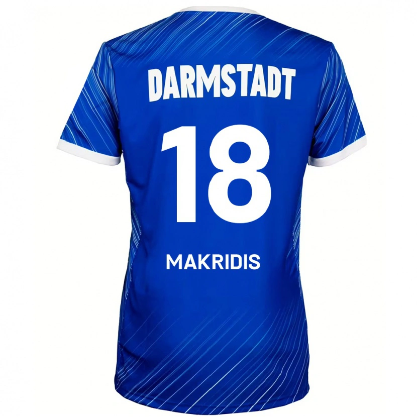 Danxen Kinder Georgios Makridis #18 Blau Weiß Heimtrikot Trikot 2024/25 T-Shirt Schweiz