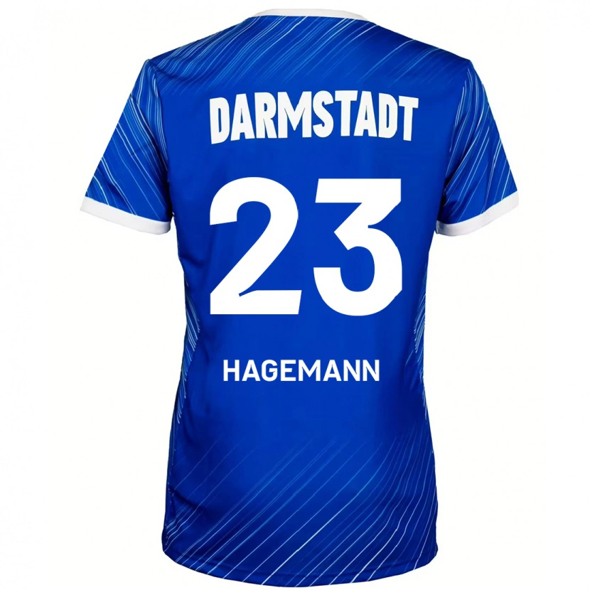 Danxen Kinder Emil Hagemann #23 Blau Weiß Heimtrikot Trikot 2024/25 T-Shirt Schweiz