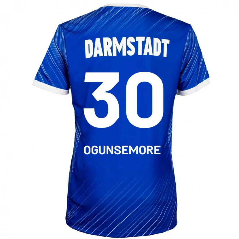 Danxen Kinder Malakai Ogunsemore #30 Blau Weiß Heimtrikot Trikot 2024/25 T-Shirt Schweiz