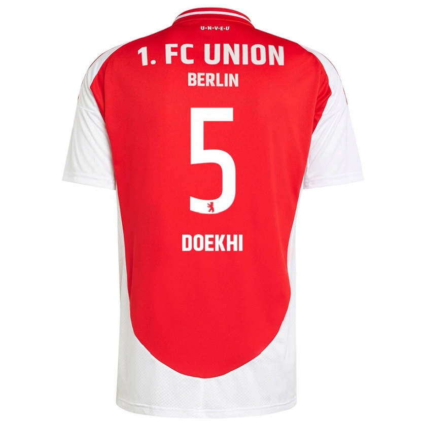 Danxen Kinder Danilho Doekhi #5 Rot Weiß Heimtrikot Trikot 2024/25 T-Shirt Schweiz