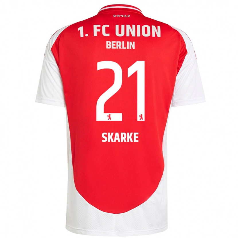 Danxen Kinder Tim Skarke #21 Rot Weiß Heimtrikot Trikot 2024/25 T-Shirt Schweiz