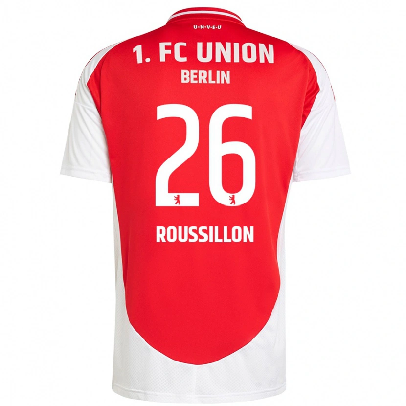 Danxen Kinder Jérôme Roussillon #26 Rot Weiß Heimtrikot Trikot 2024/25 T-Shirt Schweiz