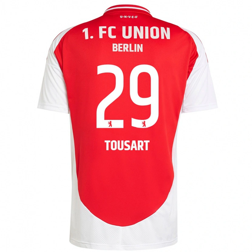 Danxen Kinder Lucas Tousart #29 Rot Weiß Heimtrikot Trikot 2024/25 T-Shirt Schweiz