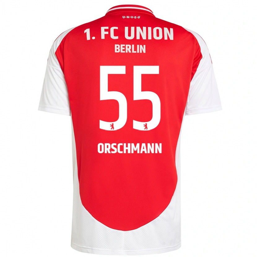 Danxen Kinder Katja Orschmann #55 Rot Weiß Heimtrikot Trikot 2024/25 T-Shirt Schweiz