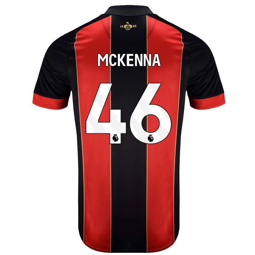 Danxen Kinder Callan Mckenna #46 Rot Schwarz Heimtrikot Trikot 2024/25 T-Shirt Schweiz