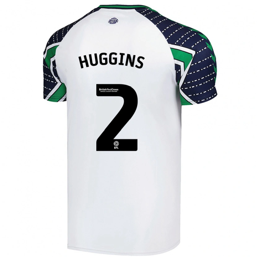 Danxen Kinder Niall Huggins #2 Weiß Auswärtstrikot Trikot 2024/25 T-Shirt Schweiz