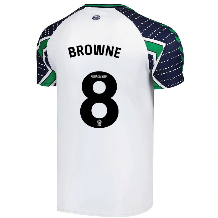 Danxen Kinder Alan Browne #8 Weiß Auswärtstrikot Trikot 2024/25 T-Shirt Schweiz