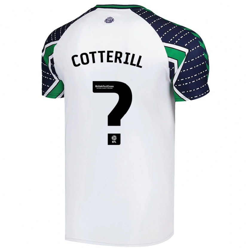 Danxen Kinder Jamie Cotterill #0 Weiß Auswärtstrikot Trikot 2024/25 T-Shirt Schweiz