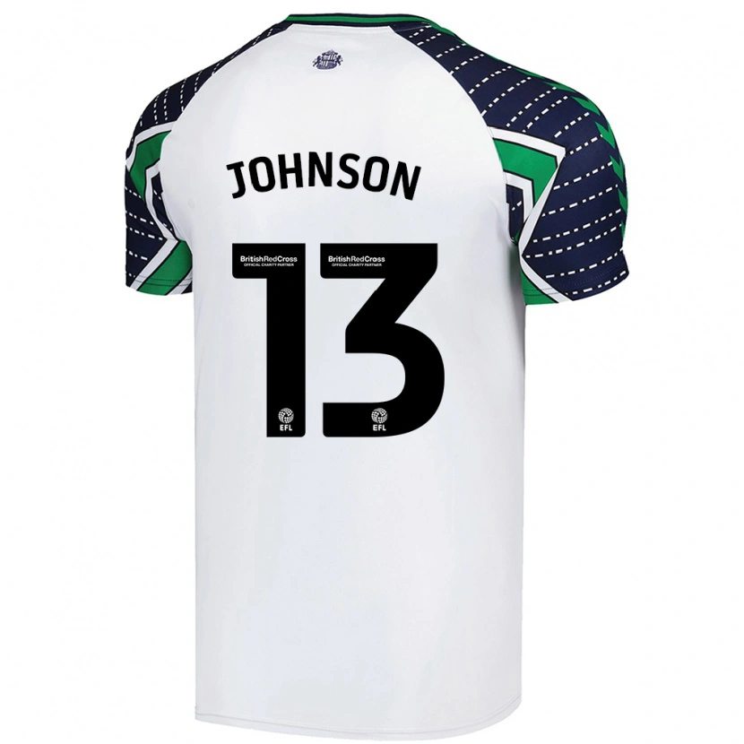 Danxen Kinder Zak Johnson #13 Weiß Auswärtstrikot Trikot 2024/25 T-Shirt Schweiz