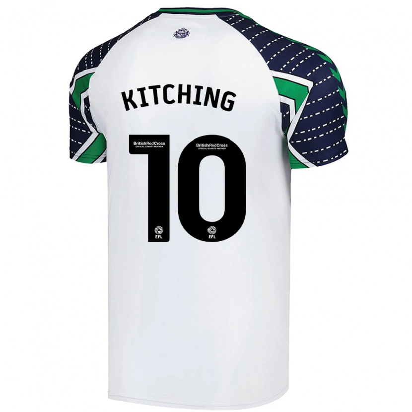 Danxen Kinder Katie Kitching #10 Weiß Auswärtstrikot Trikot 2024/25 T-Shirt Schweiz