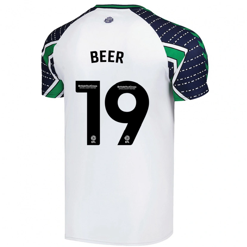 Danxen Kinder Megan Beer #19 Weiß Auswärtstrikot Trikot 2024/25 T-Shirt Schweiz