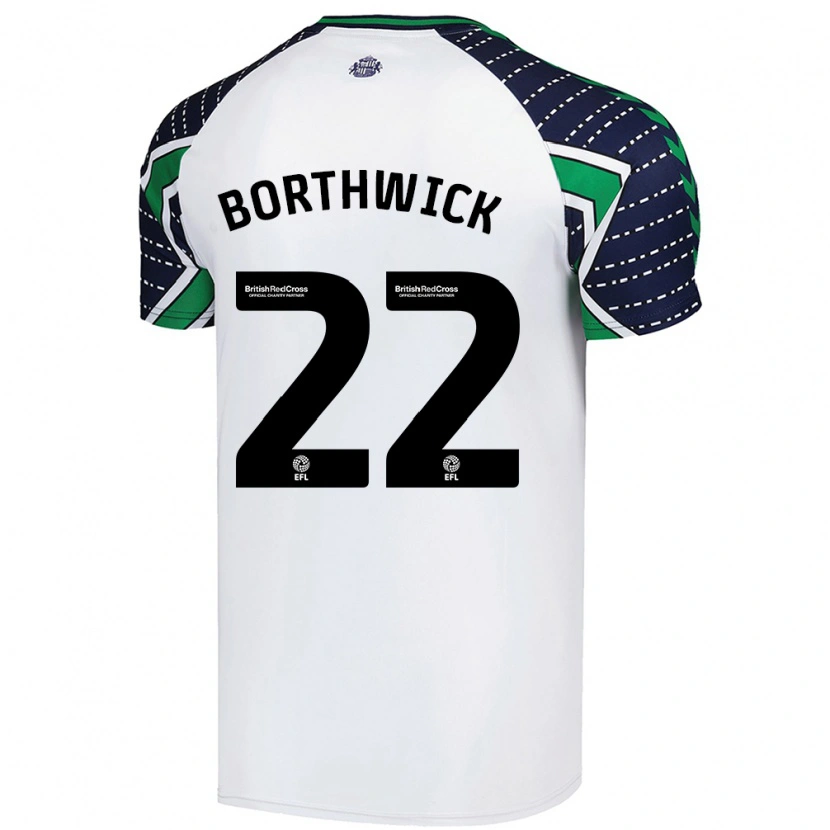 Danxen Kinder Megan Borthwick #22 Weiß Auswärtstrikot Trikot 2024/25 T-Shirt Schweiz