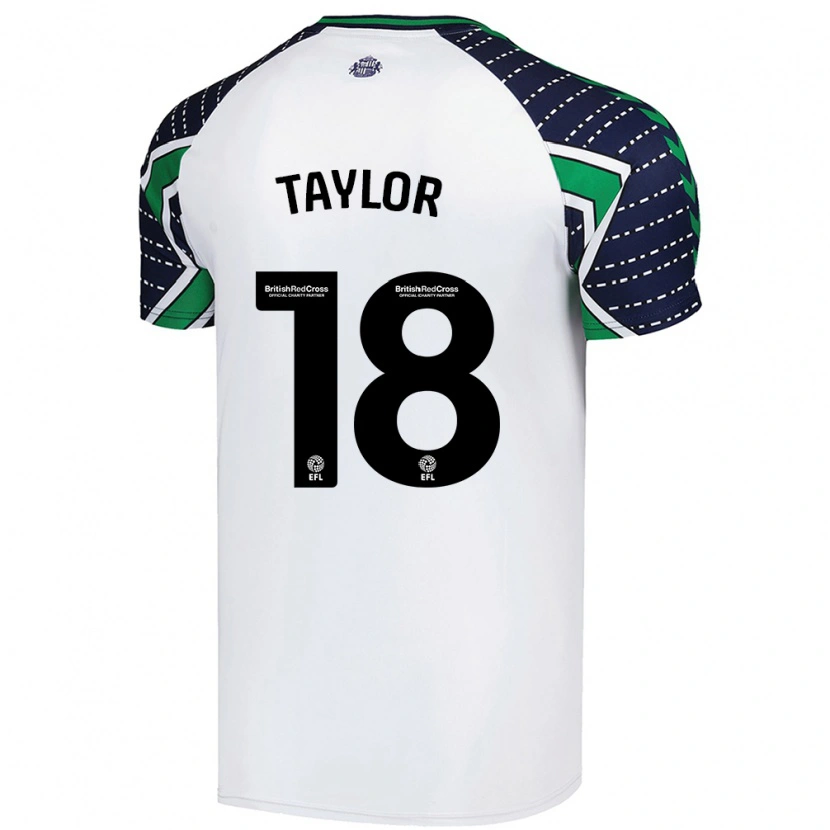 Danxen Kinder Ellis Taylor #18 Weiß Auswärtstrikot Trikot 2024/25 T-Shirt Schweiz