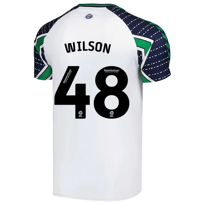 Danxen Kinder Callum Wilson #48 Weiß Auswärtstrikot Trikot 2024/25 T-Shirt Schweiz