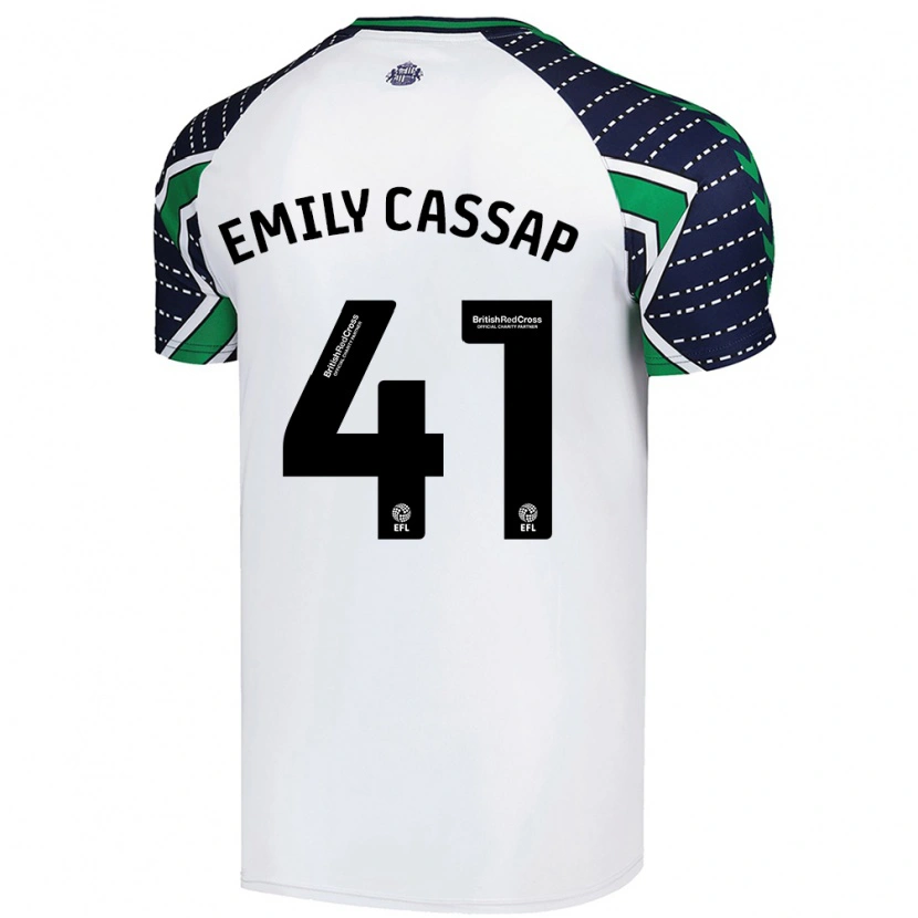 Danxen Kinder Emily Cassap #41 Weiß Auswärtstrikot Trikot 2024/25 T-Shirt Schweiz