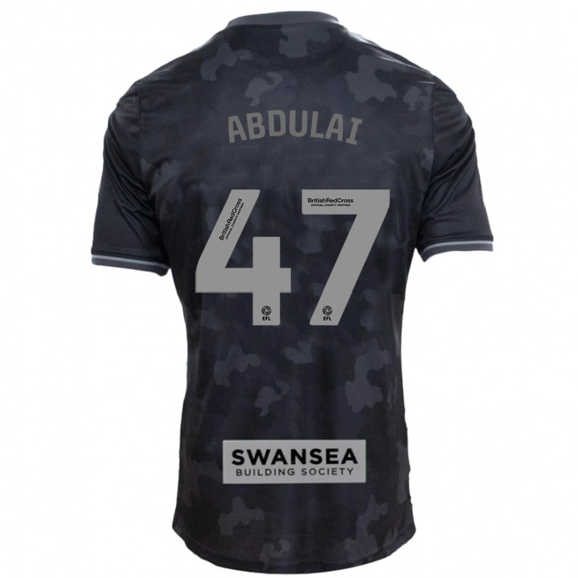 Danxen Kinder Azeem Abdulai #47 Schwarz Auswärtstrikot Trikot 2024/25 T-Shirt Schweiz