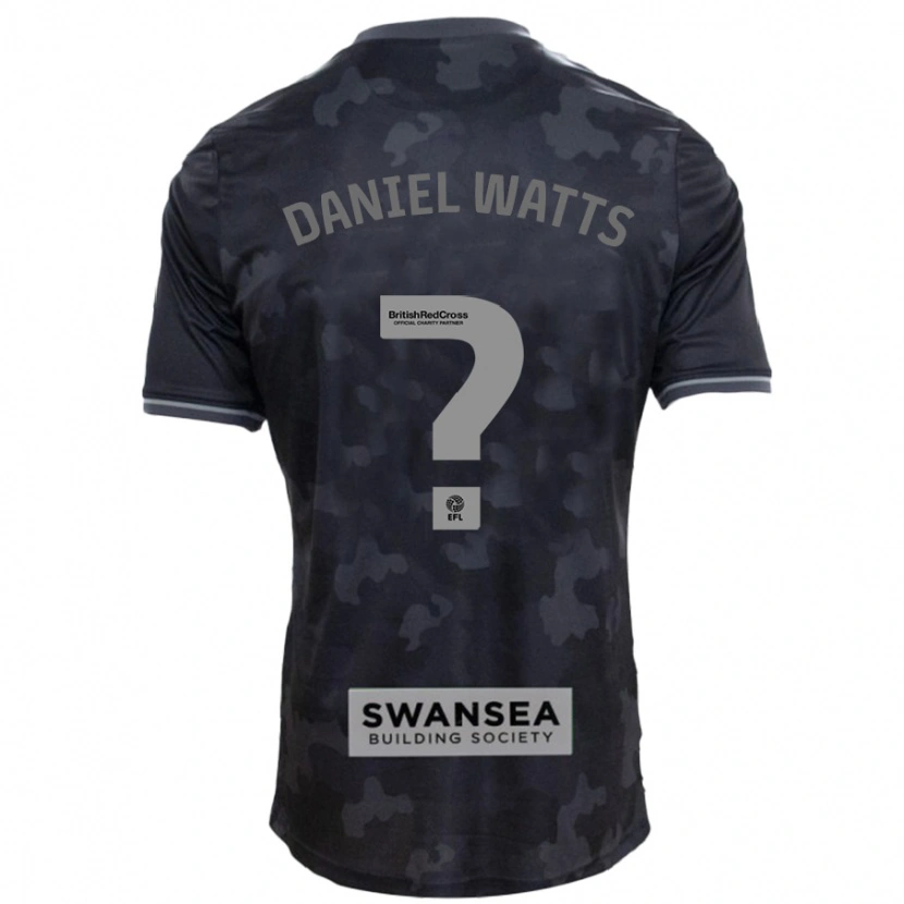 Danxen Kinder Daniel Watts #0 Schwarz Auswärtstrikot Trikot 2024/25 T-Shirt Schweiz