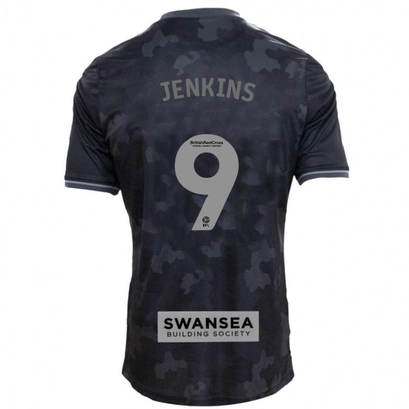 Danxen Kinder Nieve Jenkins #9 Schwarz Auswärtstrikot Trikot 2024/25 T-Shirt Schweiz