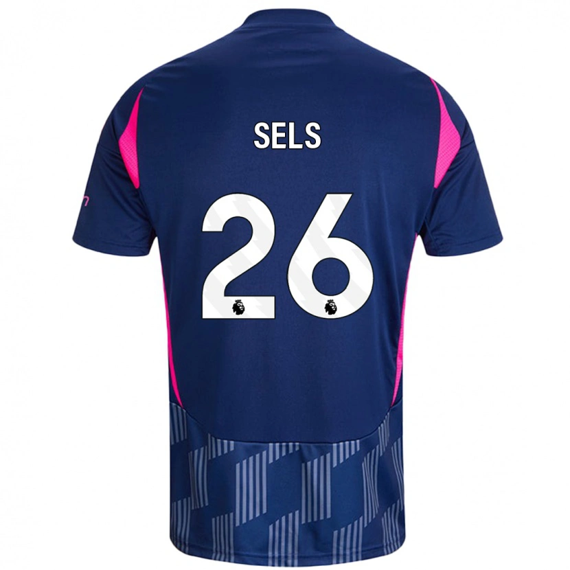 Danxen Kinder Matz Sels #26 Königsblau Rosa Auswärtstrikot Trikot 2024/25 T-Shirt Schweiz