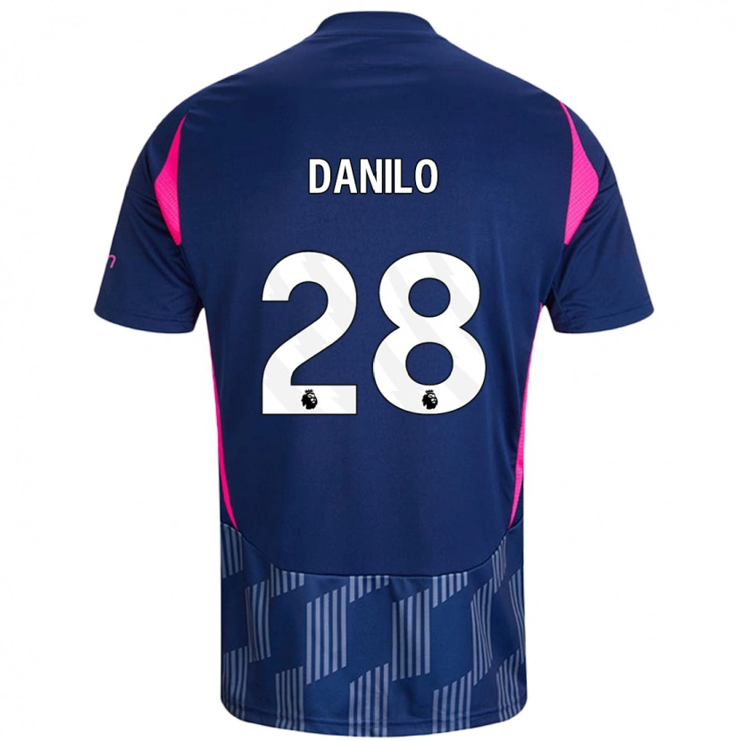 Danxen Kinder Danilo #28 Königsblau Rosa Auswärtstrikot Trikot 2024/25 T-Shirt Schweiz