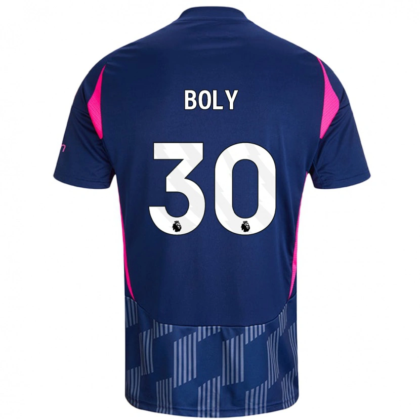 Danxen Kinder Willy Boly #30 Königsblau Rosa Auswärtstrikot Trikot 2024/25 T-Shirt Schweiz