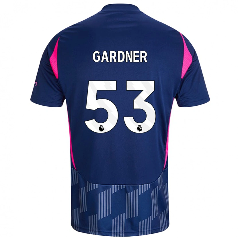 Danxen Kinder Joe Gardner #53 Königsblau Rosa Auswärtstrikot Trikot 2024/25 T-Shirt Schweiz