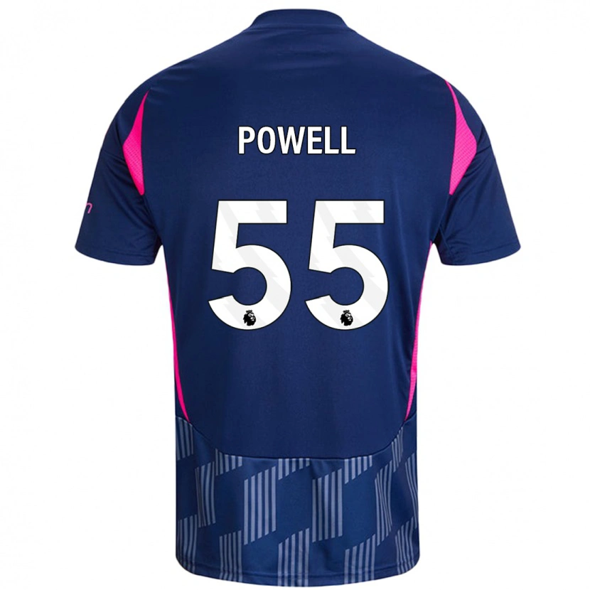 Danxen Kinder Josh Powell #55 Königsblau Rosa Auswärtstrikot Trikot 2024/25 T-Shirt Schweiz