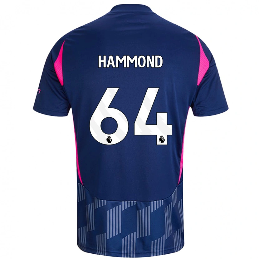 Danxen Kinder Ben Hammond #64 Königsblau Rosa Auswärtstrikot Trikot 2024/25 T-Shirt Schweiz