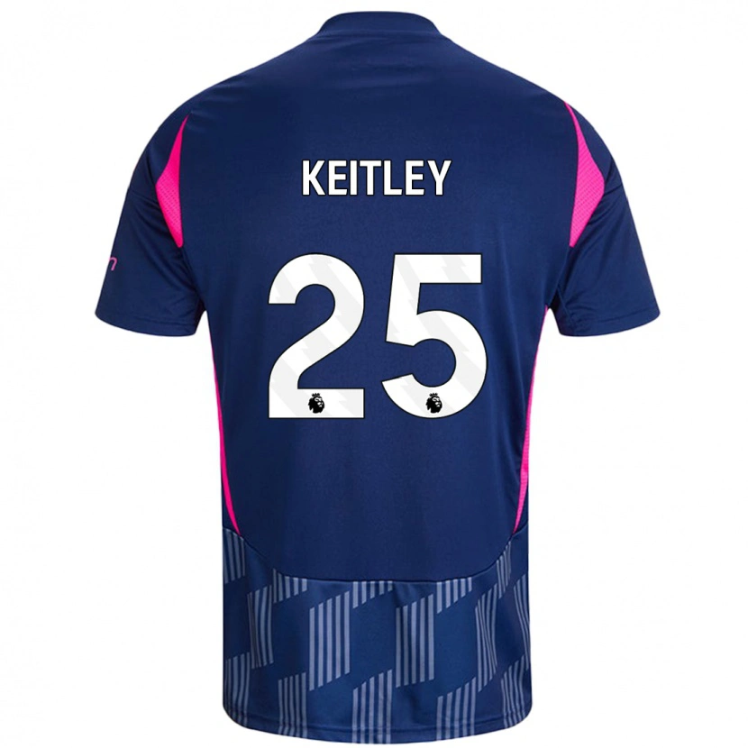 Danxen Kinder Alice Keitley #25 Königsblau Rosa Auswärtstrikot Trikot 2024/25 T-Shirt Schweiz