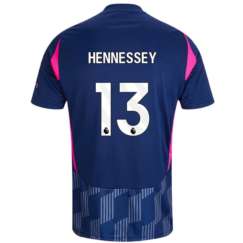 Danxen Kinder Wayne Hennessey #13 Königsblau Rosa Auswärtstrikot Trikot 2024/25 T-Shirt Schweiz