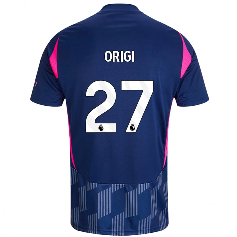 Danxen Kinder Divock Origi #27 Königsblau Rosa Auswärtstrikot Trikot 2024/25 T-Shirt Schweiz