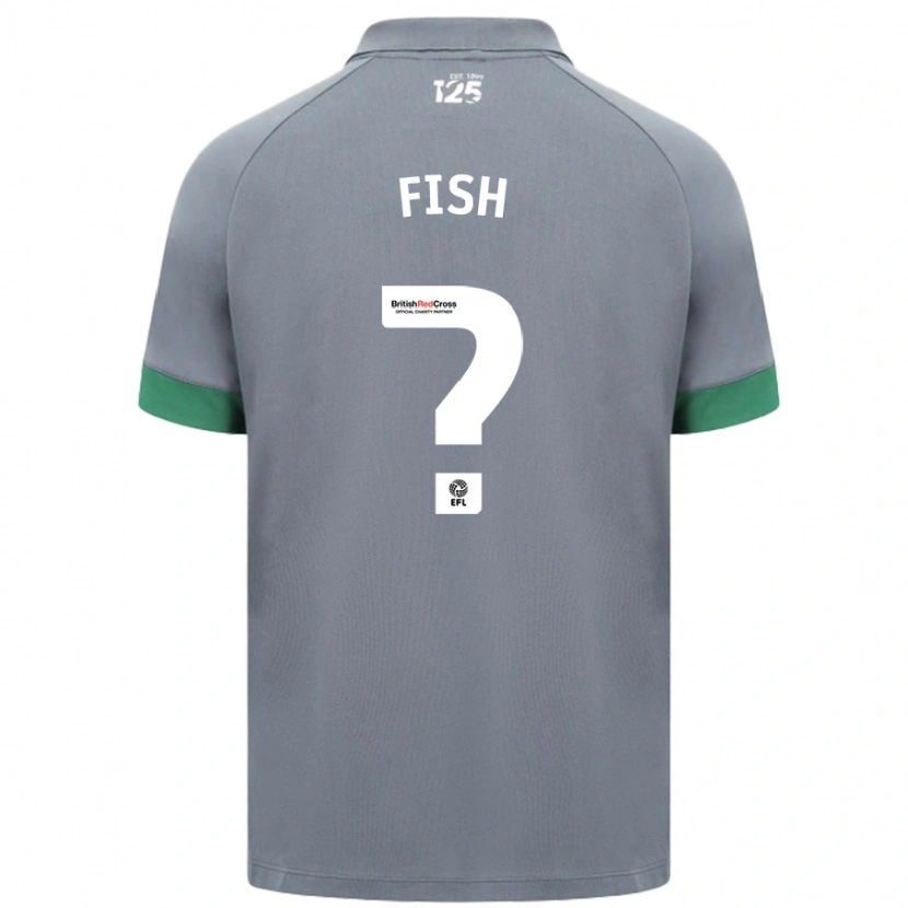 Danxen Kinder Will Fish #0 Dunkelgrau Auswärtstrikot Trikot 2024/25 T-Shirt Schweiz