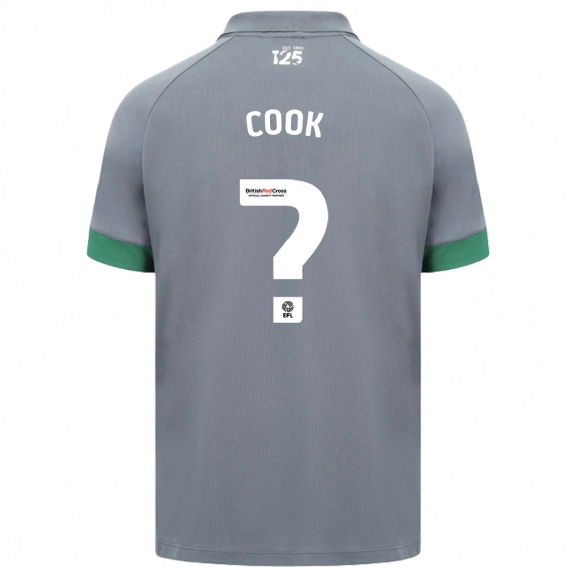 Danxen Kinder Freddie Cook #0 Dunkelgrau Auswärtstrikot Trikot 2024/25 T-Shirt Schweiz