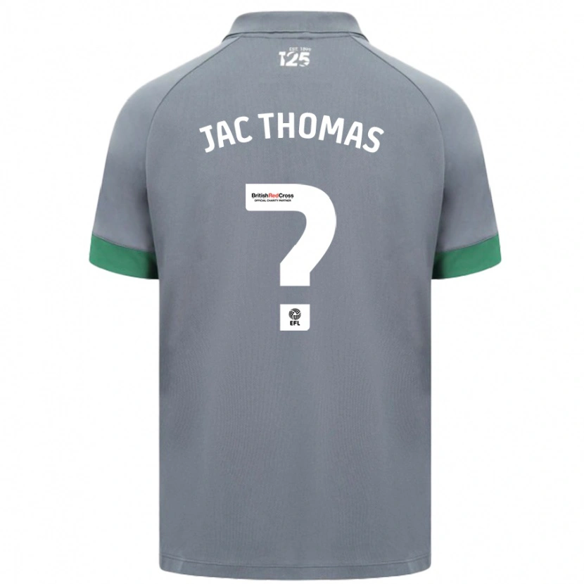 Danxen Kinder Jac Thomas #0 Dunkelgrau Auswärtstrikot Trikot 2024/25 T-Shirt Schweiz