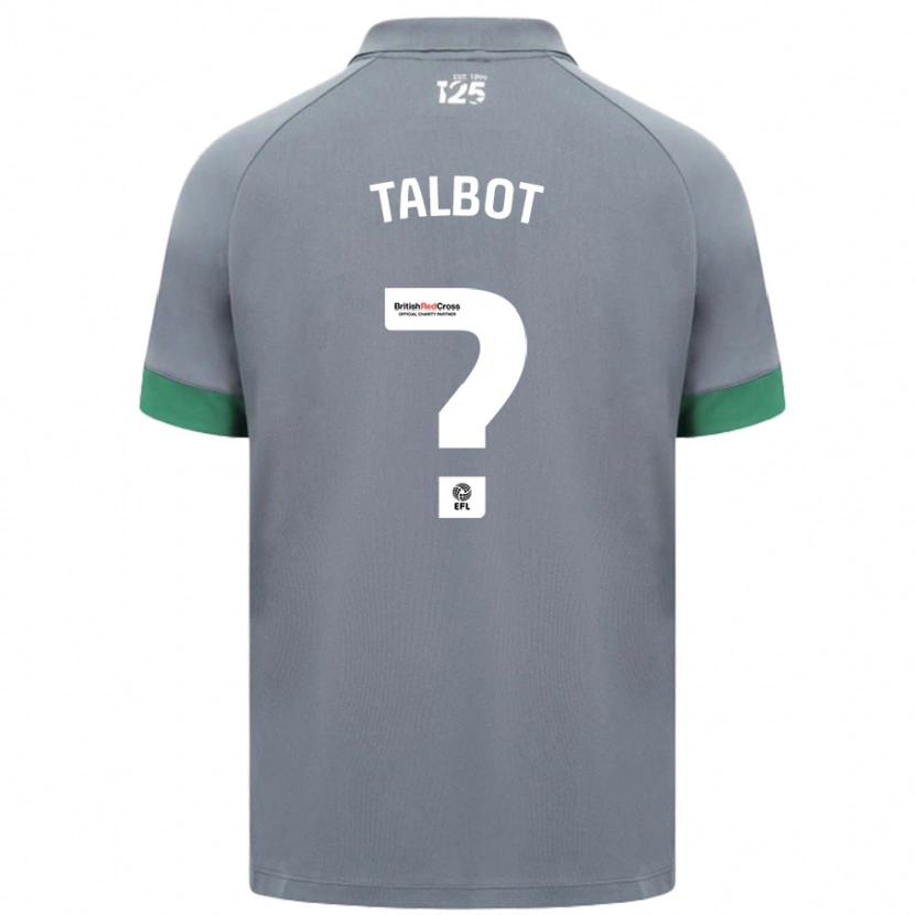 Danxen Kinder Lennon Talbot #0 Dunkelgrau Auswärtstrikot Trikot 2024/25 T-Shirt Schweiz