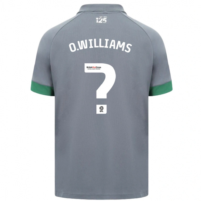 Danxen Kinder Oliver Williams #0 Dunkelgrau Auswärtstrikot Trikot 2024/25 T-Shirt Schweiz