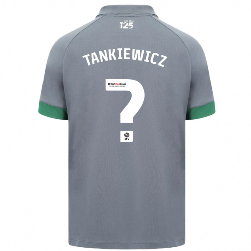 Danxen Kinder Rob Tankiewicz #0 Dunkelgrau Auswärtstrikot Trikot 2024/25 T-Shirt Schweiz