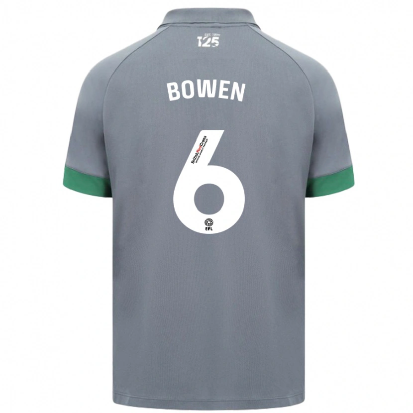 Danxen Kinder Megan Bowen #6 Dunkelgrau Auswärtstrikot Trikot 2024/25 T-Shirt Schweiz