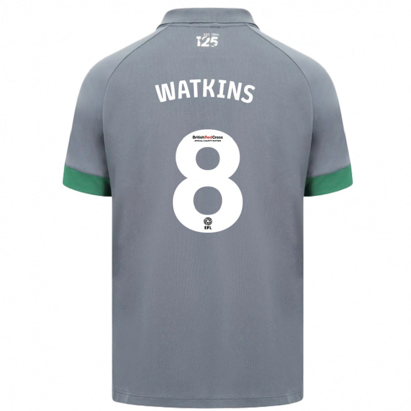 Danxen Kinder Seren Watkins #8 Dunkelgrau Auswärtstrikot Trikot 2024/25 T-Shirt Schweiz