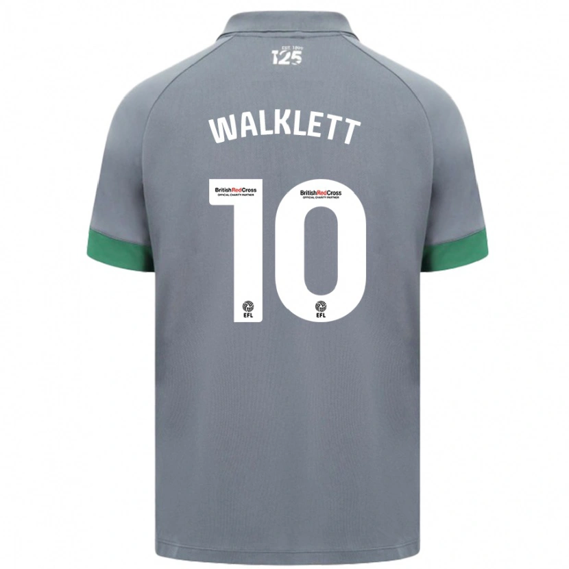 Danxen Kinder Kerry Walklett #10 Dunkelgrau Auswärtstrikot Trikot 2024/25 T-Shirt Schweiz