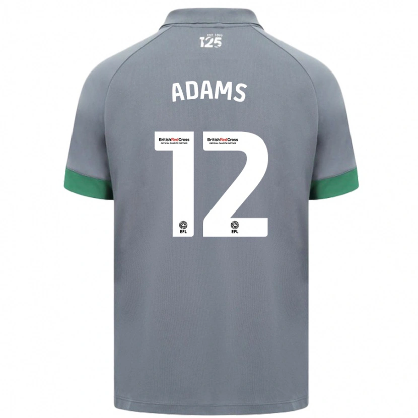 Danxen Kinder Kelly Adams #12 Dunkelgrau Auswärtstrikot Trikot 2024/25 T-Shirt Schweiz