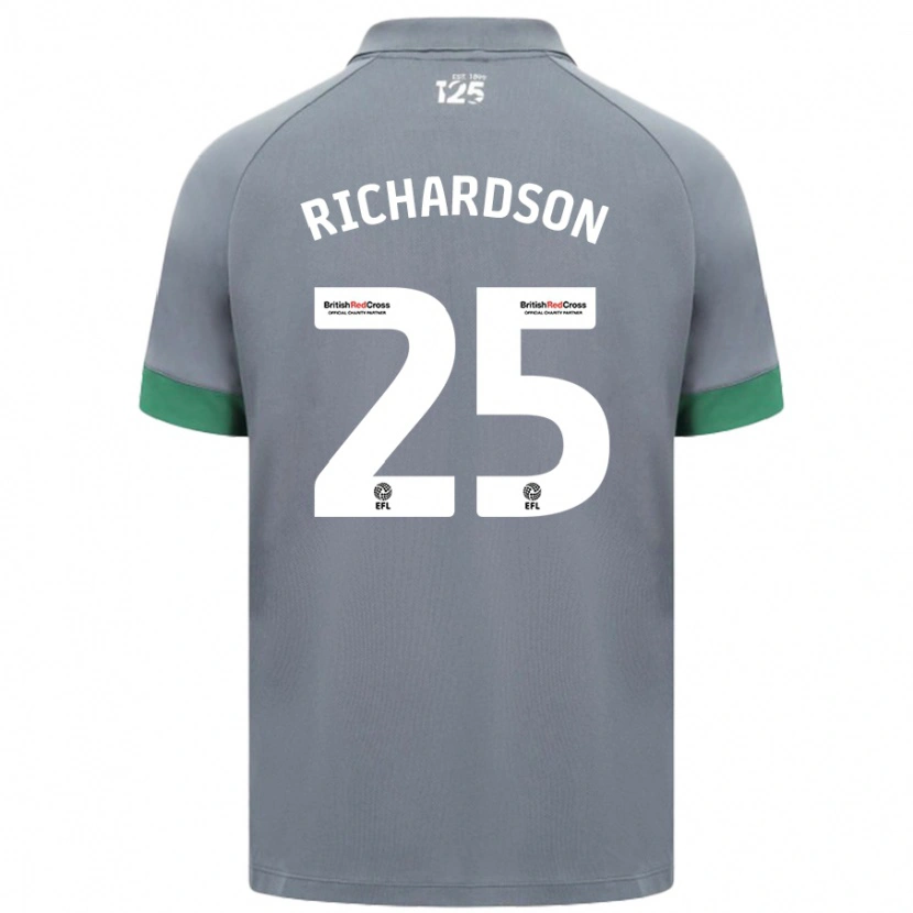 Danxen Kinder Tija Richardson #25 Dunkelgrau Auswärtstrikot Trikot 2024/25 T-Shirt Schweiz