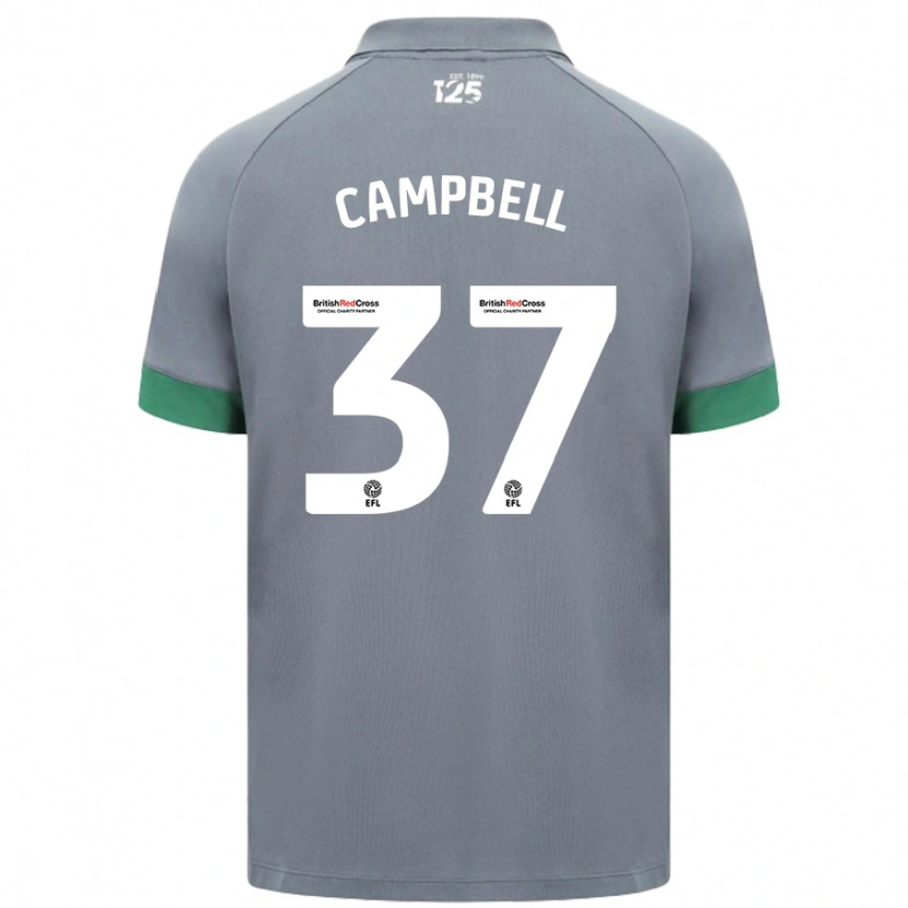 Danxen Kinder Vontae Daley-Campbell #37 Dunkelgrau Auswärtstrikot Trikot 2024/25 T-Shirt Schweiz