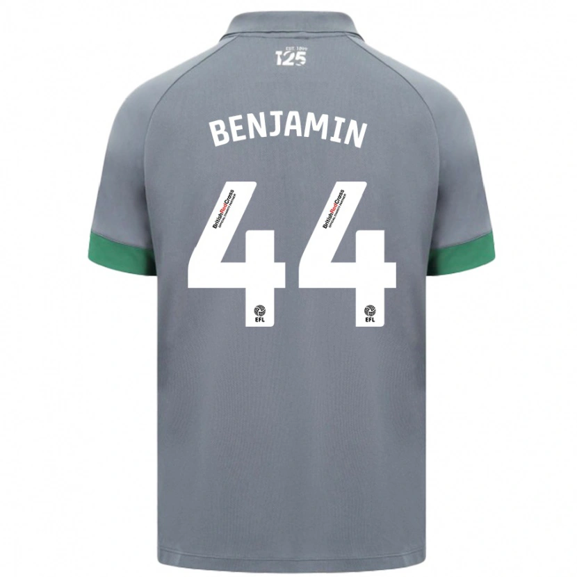 Danxen Kinder Xavier Benjamin #44 Dunkelgrau Auswärtstrikot Trikot 2024/25 T-Shirt Schweiz