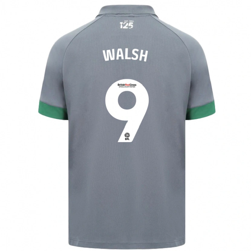 Danxen Kinder Catherine Walsh #9 Dunkelgrau Auswärtstrikot Trikot 2024/25 T-Shirt Schweiz