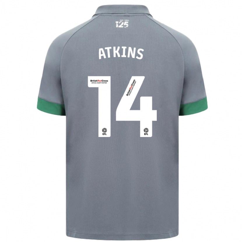 Danxen Kinder Zoe Atkins #14 Dunkelgrau Auswärtstrikot Trikot 2024/25 T-Shirt Schweiz