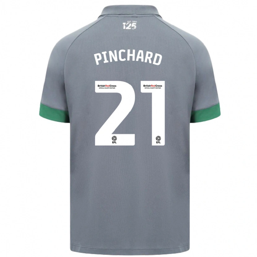 Danxen Kinder Cerys Pinchard #21 Dunkelgrau Auswärtstrikot Trikot 2024/25 T-Shirt Schweiz